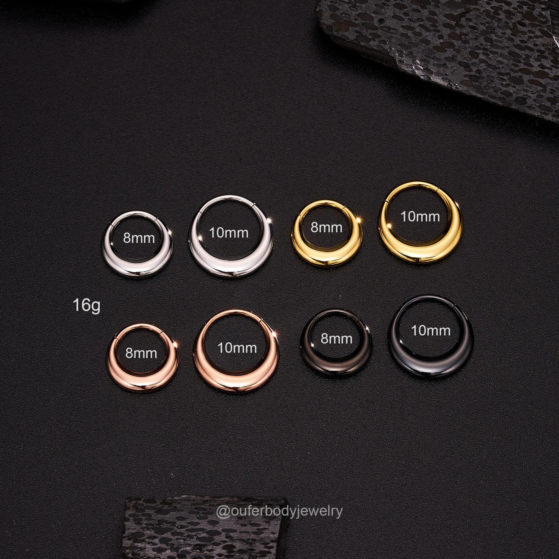 Lunar Bold Septum Clicker – Sculpted Shine for Unapologetic Style